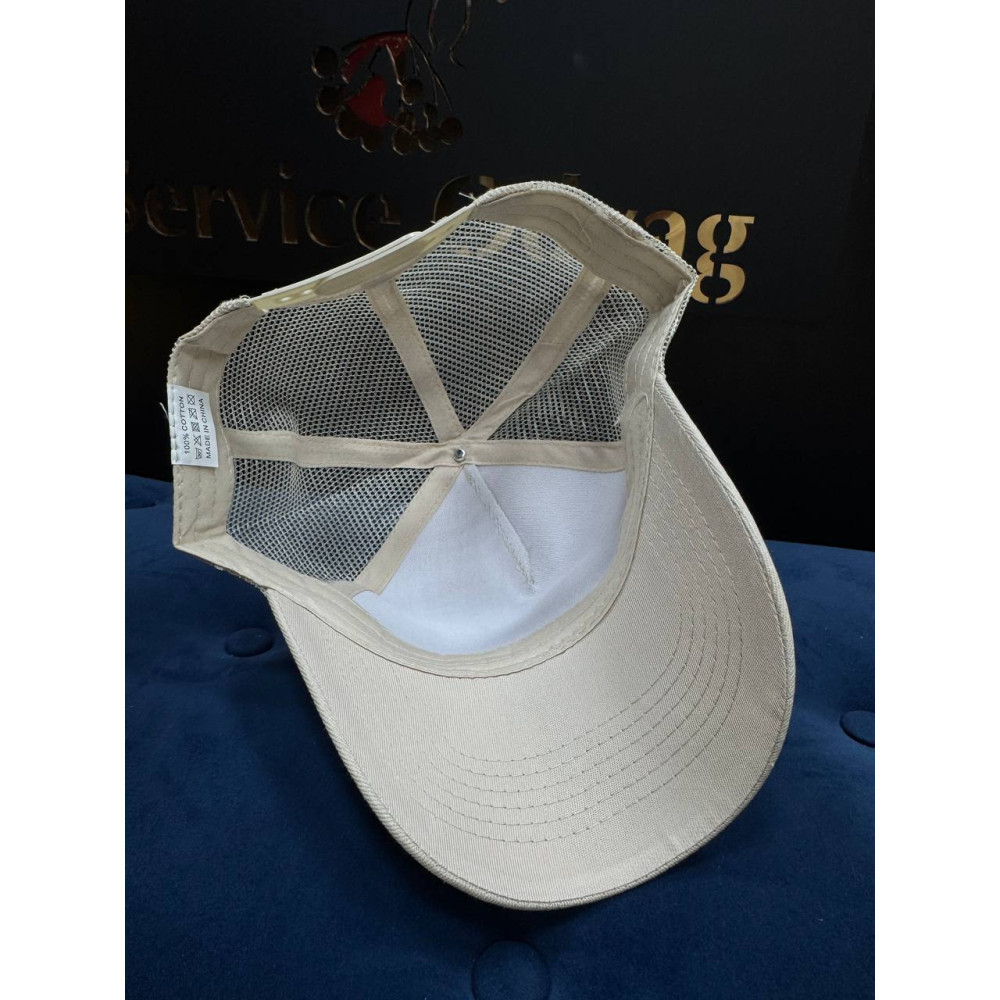 Бейсболка Сітка кепка Service Odyag колір Бежевий натуральний поліестр
