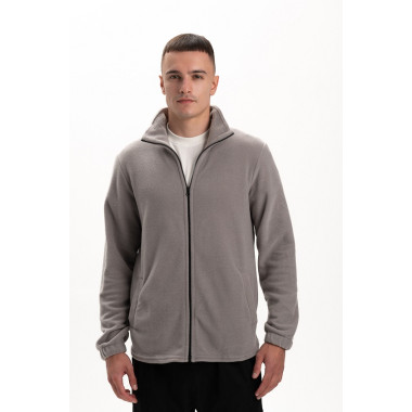 Флісова толстовка кофта колір Сірий унісекс однотонна Service Odyag 280 грам турецький Polar