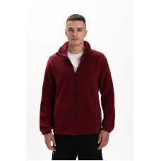 Світшот утеплений кофта колір Бордо бургунді трьохнитка унісекс Service Odyag 360 грам з начосом