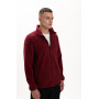 Світшот утеплений кофта колір Бордо бургунді трьохнитка унісекс Service Odyag 360 грам з начосом