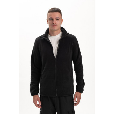 Флісова толстовка кофта колір Чорний унісекс однотонна Service Odyag 280 грам турецький Polar