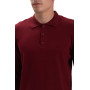 Футболка PREMIUM поло чоловіча колір Бордовий бургунд Service Odyag мікролакоста 