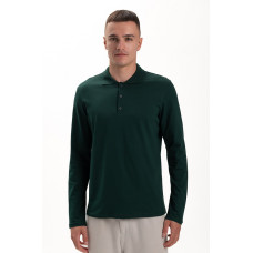 Футболка PREMIUM поло чоловіча колір Зелений ізумруд Service Odyag мікролакоста 