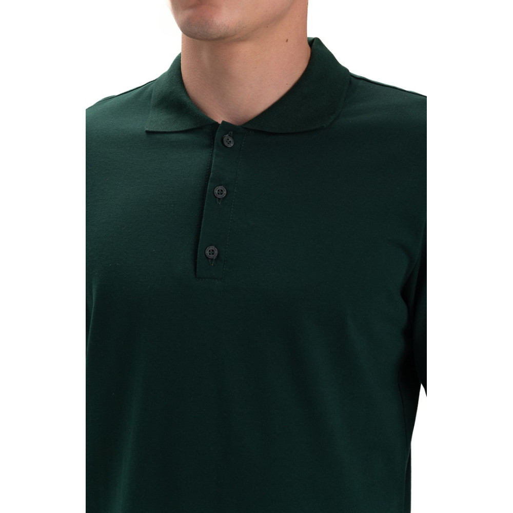 Футболка PREMIUM поло чоловіча колір Зелений ізумруд Service Odyag мікролакоста