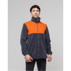 Флісова толстовка кофта колір Сірий помаранчевий комбі Service Odyag 280 грам турецький Polar