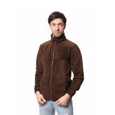 Флісова толстовка кофта колір Коричневий шоколад унісекс однотонна Service Odyag 280 грам турецький Polar