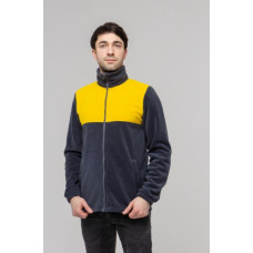 Флісова толстовка кофта колір Сірий жовтий комбі Service Odyag 280 грам турецький Polar