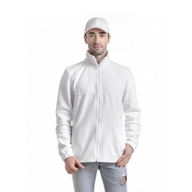 Флісова толстовка кофта колір Білий унісекс однотонна Service Odyag 280 грам турецький Polar