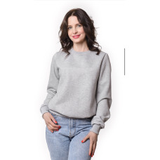 Світшот PREMIUM на флісі утеплений Сірого меланж кольору трьохнитка унісекс Service Odyag 360 грам 