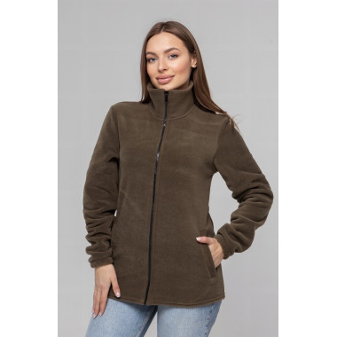 Флісова кофта жіноча колір Хакі Service Odyag 280 грам турецький Polar