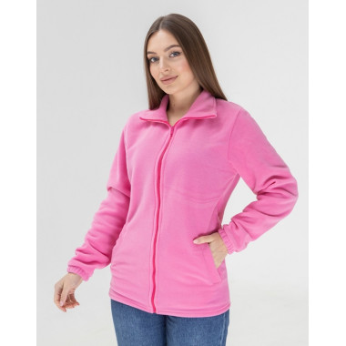 Флісова кофта жіноча колір Рожевий барбі Service Odyag 280 грам турецький Polar