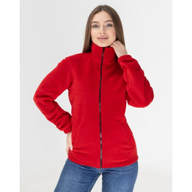 Флісова кофта жіноча колір Червоний Service Odyag 280 грам турецький Polar