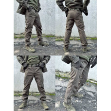 Водонепроникні штани на весну ДСНС Поліція МНС на флісі софтшелл Soft Schell 1