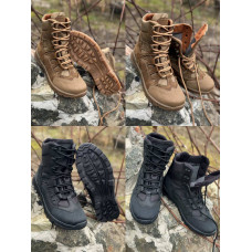 Черевики шкіра весна літо під М-ТАС берци шкіряні PAMIR койот чорні