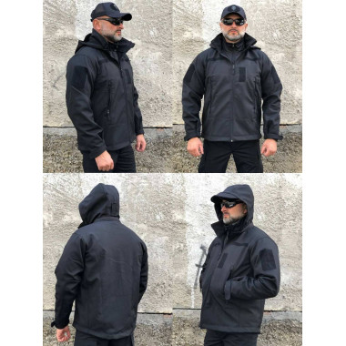 Куртка Softshell софтшел Поліція ДСНС чорний синій весна літо осінь