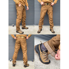 Штани ріп стоп на весну літо Service Odyag колір койот хакі чорний