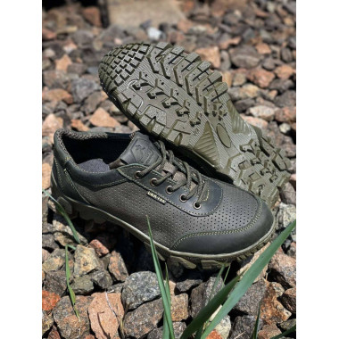 Кросівки під М-ТАС літо весна перфорація Service Odyag хакі олива