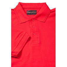 Футболка поло теніска Service Odyag трикотажна тканина локоста, колір червоний LUX USA