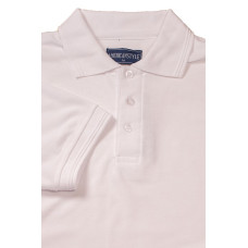 Футболка поло теніска Service Odyag трикотажна тканина локоста, колір білий LUX USA