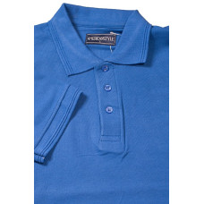 Футболка поло теніска Service Odyag трикотажна тканина локоста, колір блакитний синій LUX USA