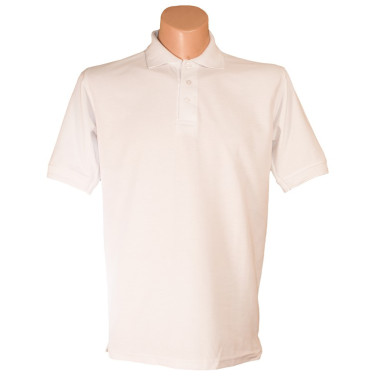 Футболка поло теніска Service Odyag трикотажна тканина локоста, колір білий білосніжний LUX USA