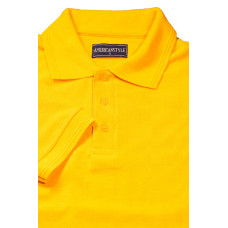 Футболка поло теніска Service Odyag трикотажна тканина локоста, колір жовтий яскравий LUX USA