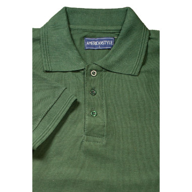 Футболка поло теніска Service Odyag трикотажна тканина локоста, колір хакі зелений олива LUX USA