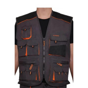 Жилет робочий коричневий чорний весна літо осінь колір графіт чорний ArtMas