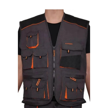 Жилет робочий коричневий чорний весна літо осінь колір графіт чорний ArtMas