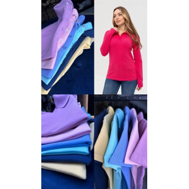 Футболка поло теніска жіноча довгий рукав Service Odyag тканина лакоста LUX