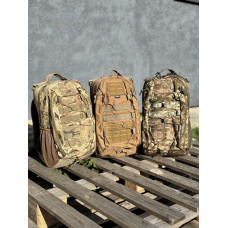 Рюкзак або слінг на 17 літрів універсальний компактний чорний мультикам койот койот хакі