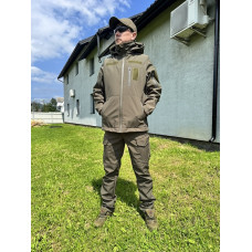 Костюм Softshell Premium на флісі колір хакі олива