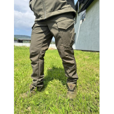 Штани Softshell Premium на флісі колір хакі олива під М-Тас
