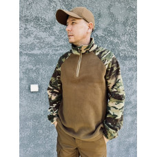 Кофта убакс Premium КОЙОТ МУЛЬТИКАМ камуфляж флісова унісекс 300 грам