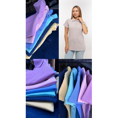 Футболка поло теніска жіноча Service Odyag тканина лакоста LUX