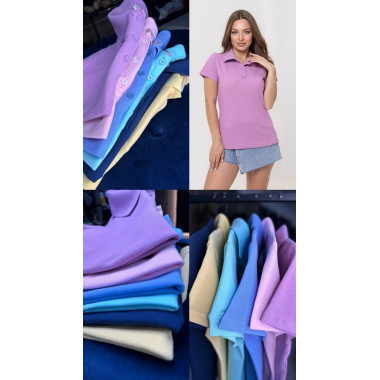 Футболка поло теніска жіноча Service Odyag тканина лакоста LUX