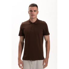 Футболка PREMIUM поло чоловіча колір Коричневий шоколад Service Odyag лакоста 