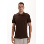 Футболка PREMIUM поло чоловіча колір Коричневий шоколад Service Odyag лакоста 