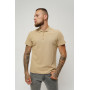Футболка поло теніска Service Odyag трикотажна тканина лакоста колір бежевий LUX 