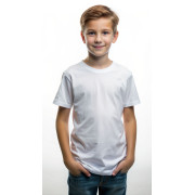 Футболка дитяча біла від 1 року до 15 років дівчатка хлопчики Premium Service Odyag 100% бавовна