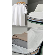 Футболка 100% бавовна оверсайз 155 грам однотонна біла Імпортна Premium