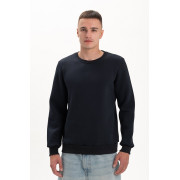 Світшот PREMIUM на флісі утеплений Чорного кольору трьохнитка унісекс Service Odyag 360 грам 