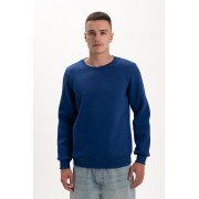 Світшот PREMIUM на флісі утеплений Синього кольору трьохнитка унісекс Service Odyag 360 грам 