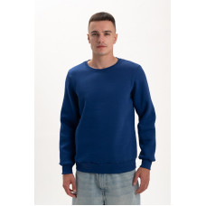 Світшот PREMIUM на флісі утеплений Синього кольору трьохнитка унісекс Service Odyag 360 грам 