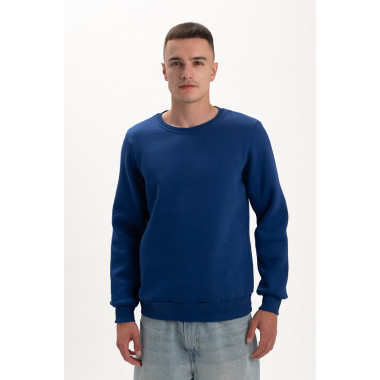 Світшот PREMIUM на флісі утеплений Синього кольору трьохнитка унісекс Service Odyag 360 грам 