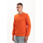 Світшот PREMIUM на флісі утеплений Помаранчевого кольору трьохнитка унісекс Service Odyag 360 грам 