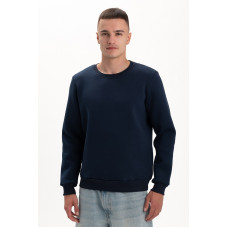 Світшот PREMIUM на флісі утеплений Синього кольору трьохнитка унісекс Service Odyag 360 грам 