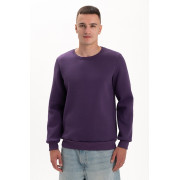 Світшот PREMIUM на флісі утеплений Фіолетового кольору трьохнитка унісекс Service Odyag 360 грам 