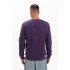 Світшот PREMIUM на флісі утеплений Фіолетового кольору трьохнитка унісекс Service Odyag 360 грам