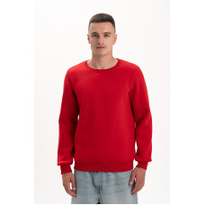 Світшот PREMIUM на флісі утеплений Червоного кольору трьохнитка унісекс Service Odyag 360 грам 